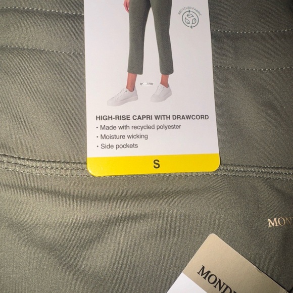 MONDETTA women’s  ultra soft wide leg pant black new S Small P5 Green - Picture 1 of 2